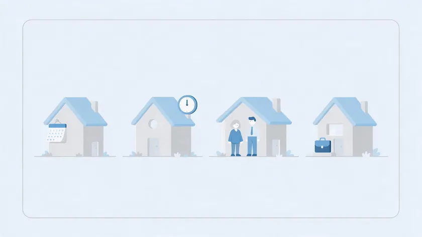 Four small houses representing special tenancy cases: lodger agreements, excluded tenancies and non-assured tenancies