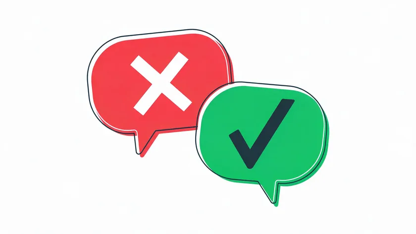 Illustration of a red X speech bubble and a green checkmark speech bubble, representing common myths versus facts.