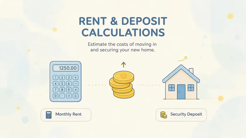An infographic showing rent and deposit calculations relevant to ending a tenancy by surrender